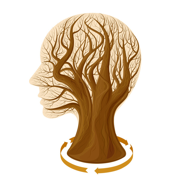 Tree head - Вектор,изображение
