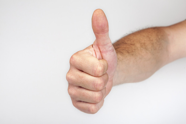 Erkek el ok işareti el hareketi - Fotoğraf, Görsel