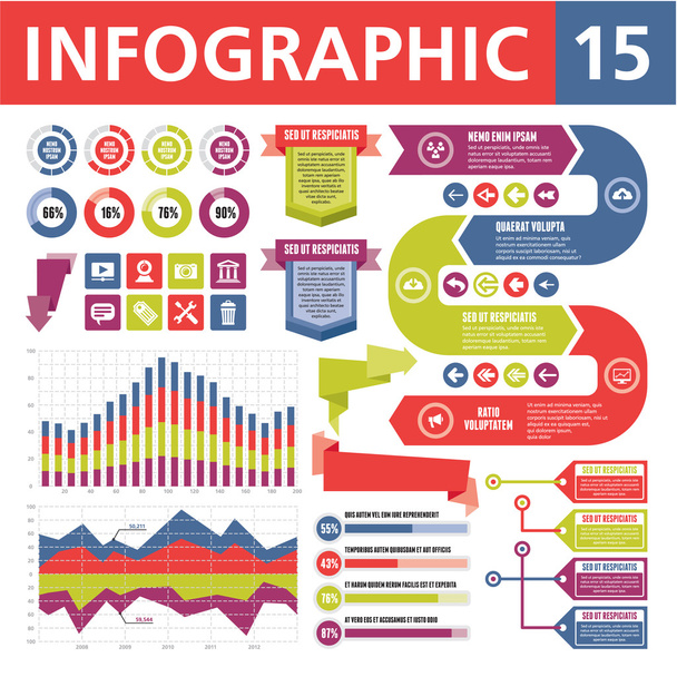 Elementi infografici 15
 - Vettoriali, immagini