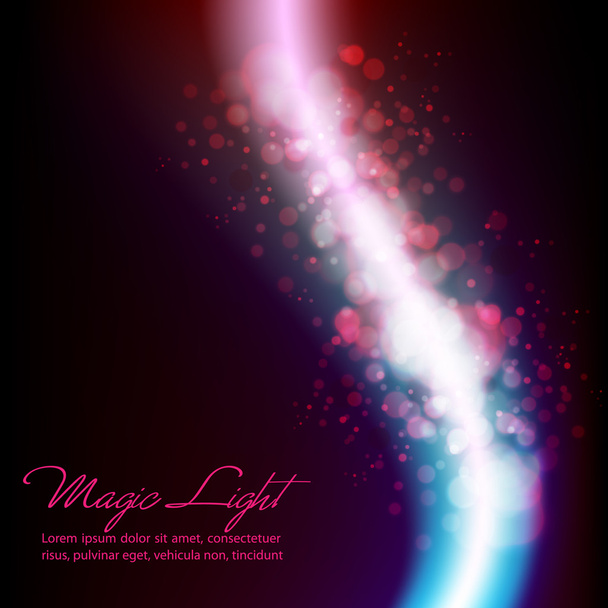 Magical Lights - Abstract Purple Vector Background Design - Vector, Image