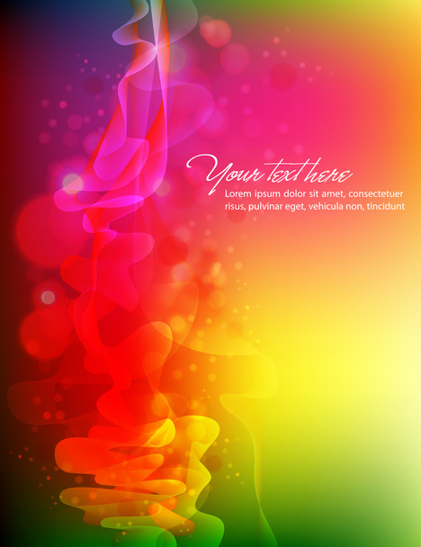 Abstract Background, Colorful Vector Waves, Smoke and Transparen - Vector, Image