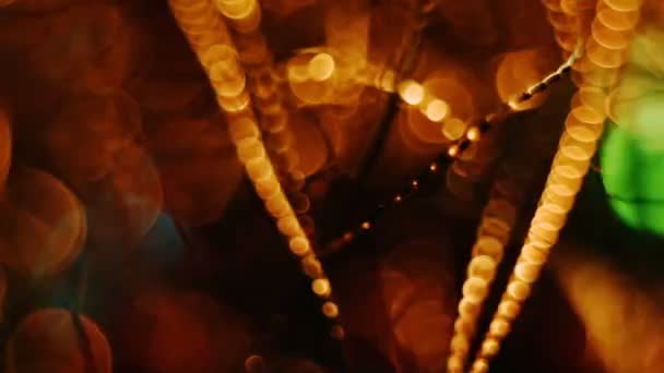 Αφηρημένη θολή Χριστούγεννα φώτα Bokeh φόντο - Πλάνα, βίντεο