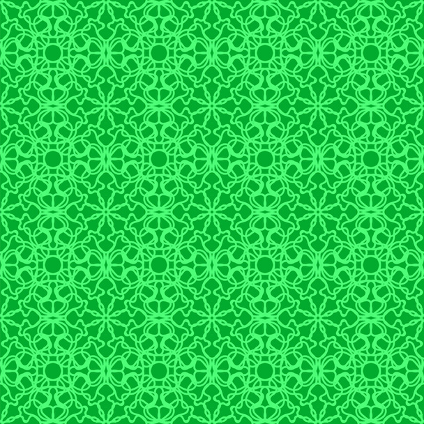 Patrón de línea sin costura ornamental verde. Textura sin fin. ornamento geométrico oriental
 - Foto, imagen