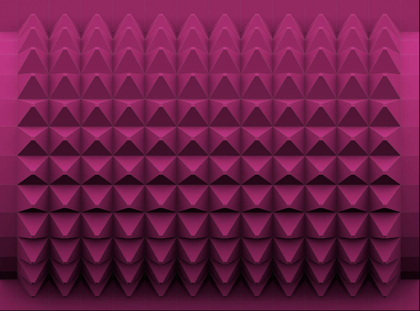 Pink polygons background with contrast outlines 3d rendering - Photo, Image