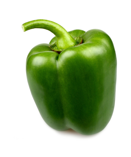 groene peper op witte achtergrond - Foto, afbeelding