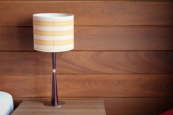 table lamp on bedroom - Photo, Image