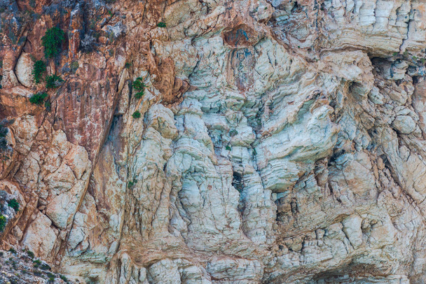 Closeup of cliff details, natural background. - Фото, зображення