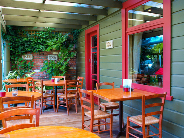 veranda kavárny - Fotografie, Obrázek