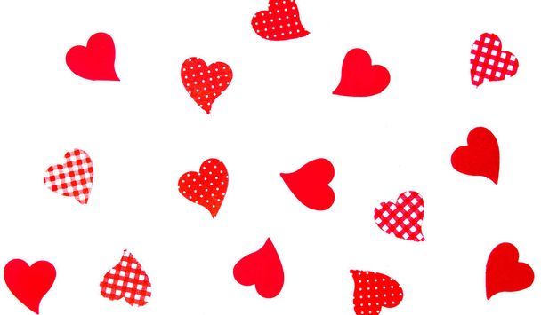 Heart shape papers making a background pattern - 写真・画像
