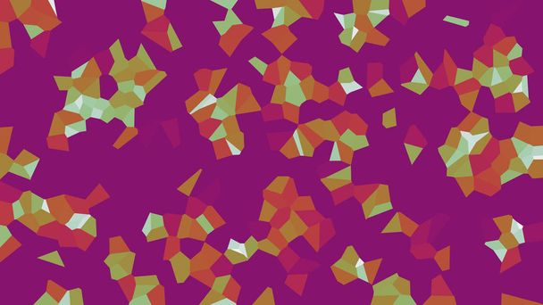Colorful voronoi, vector abstract. Seamless irregular lines mosaic pattern. Geometric flat grid  - Vector, afbeelding