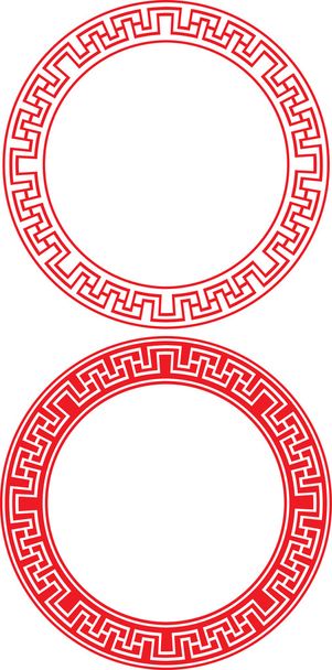 Ornamento Círculo chinês
 - Vetor, Imagem