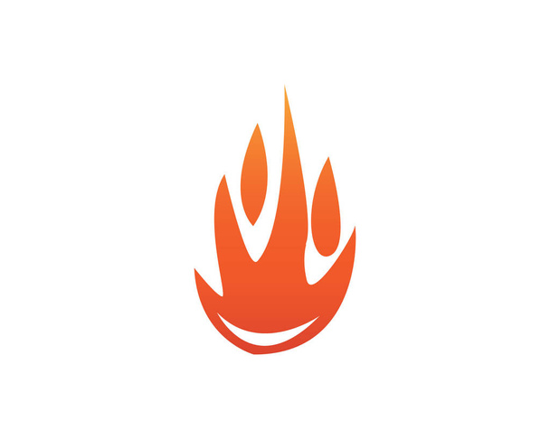 ogień płomień logo wektor szablon - Wektor, obraz