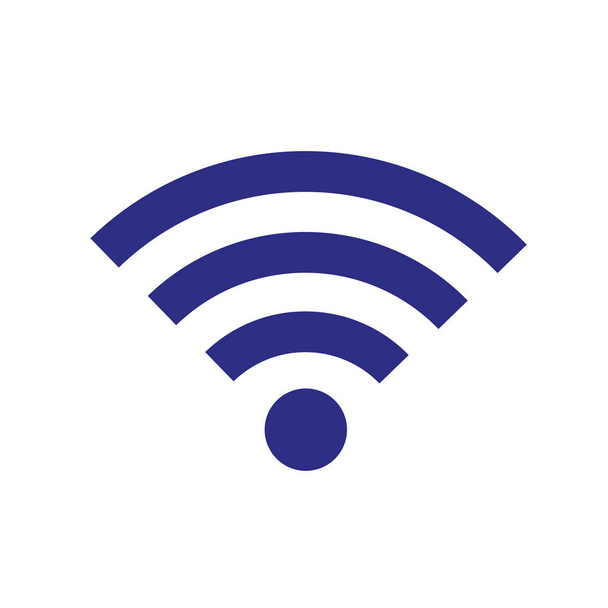 azul wifi tecnologia ícone simples
 - Vetor, Imagem