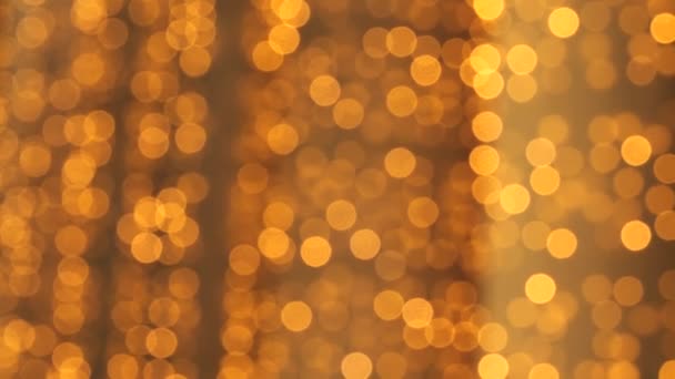 kleurrijke lopende bokeh lichten in de Nieuwjaars nacht verlichting. - Video