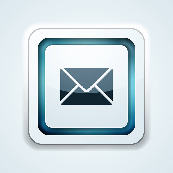 mail envelope icon, vector illustration - Vektör, Görsel