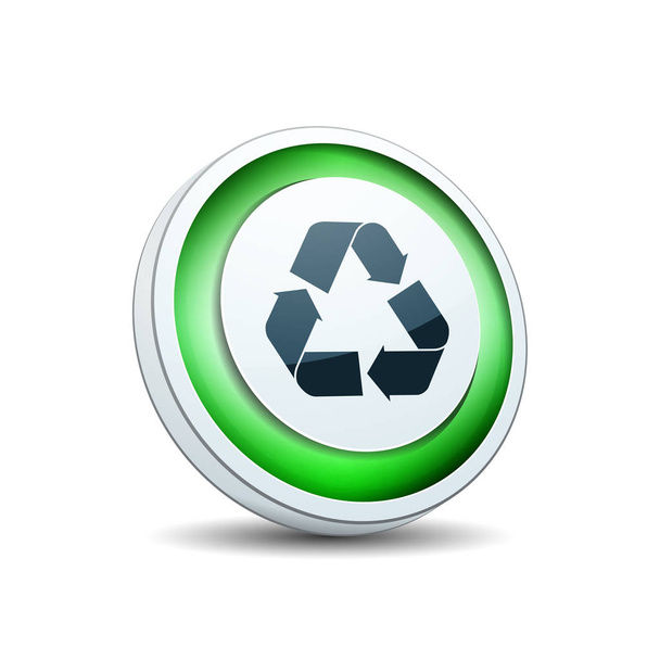 Recycle arrows icon, vector, illustration - Vecteur, image