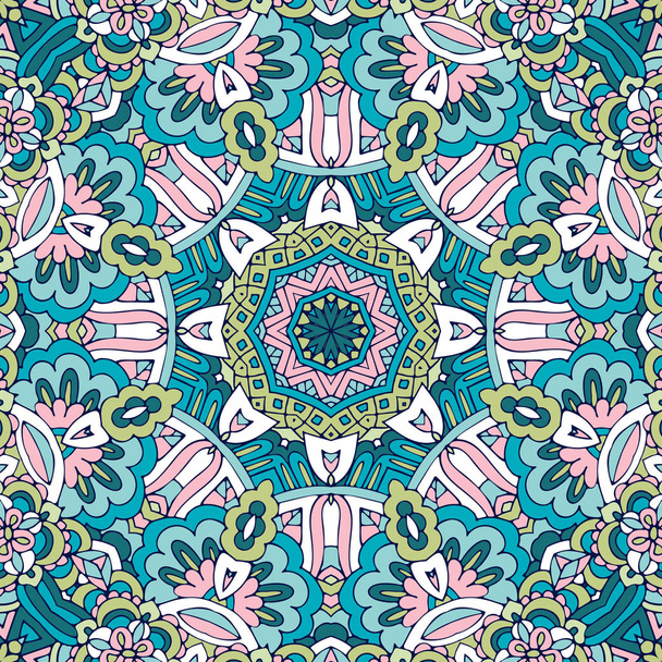 Seamless pattern. Vintage decorative elements. Hand drawn background. Islam, Arabic, Indian, ottoman motifs. - Vector, Image