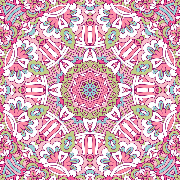 nahtloses Muster von Mandala-Rosa. für Design-Hintergründe. - Vektor, Bild