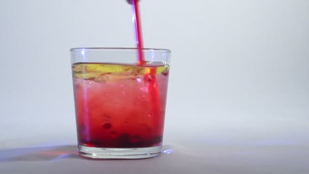 Mixing of liquids in a glass or dissolution 11 - Materiaali, video