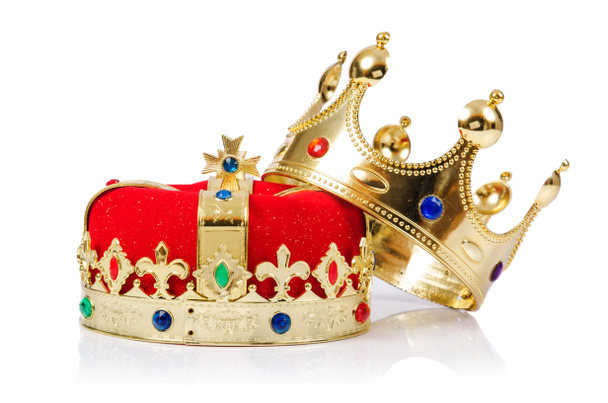 Королівська корона ізольована на білому
 - Фото, зображення