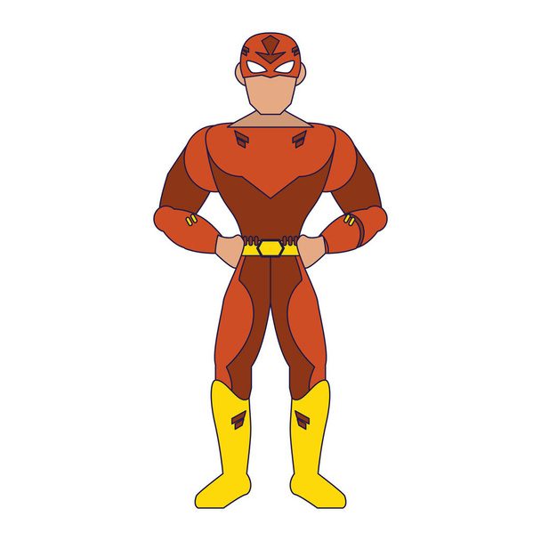 Superhero character cartoon - Vektor, Bild