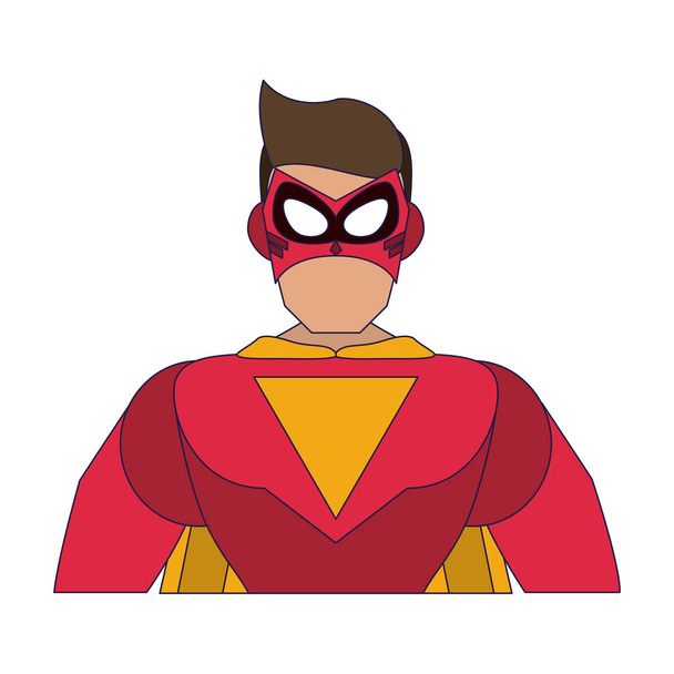 Superhero character cartoon - Вектор,изображение