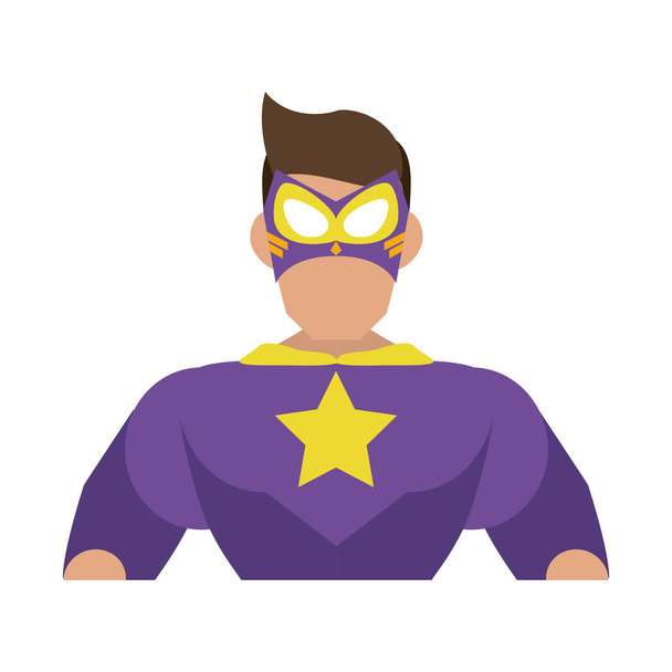 Superbohater postać z kreskówki - Wektor, obraz