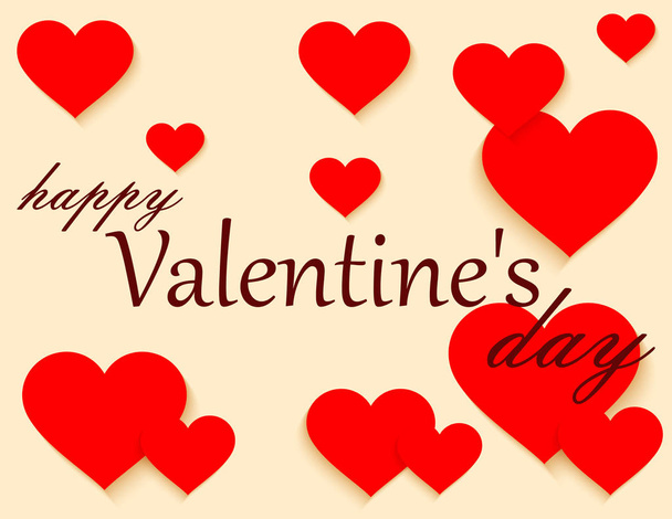 Valentine's day greeting card - Vettoriali, immagini