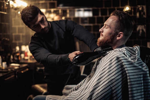 Clients in barbershop - Photo, Image