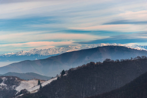 beautiful view on Carpathian mountains   - Photo, image
