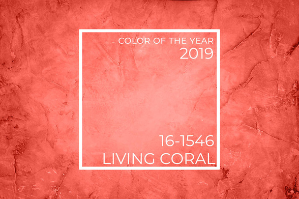 Sfondo di marmo vuoto. Vista dall'alto, orizzontale. Tema corallo vivente - colore dell'anno 2019
 - Foto, immagini