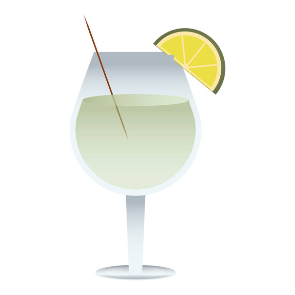 Cocktail drink cup - Vector, Image