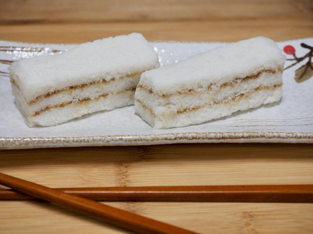 Koreaans voedsel Snow White Rice Cake  - Foto, afbeelding