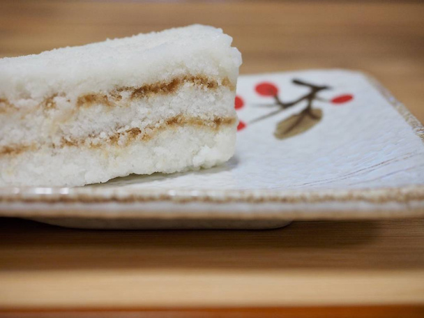 Kore yemeği kar beyaz pirinç keki  - Fotoğraf, Görsel