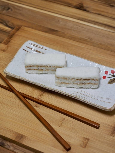 Koreaans voedsel Snow White Rice Cake  - Foto, afbeelding
