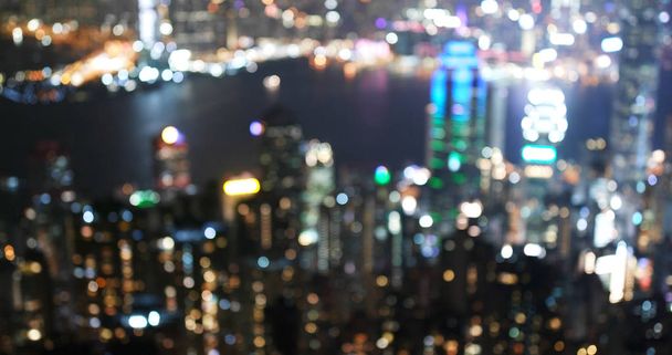 Blur вид города в ночное время - Фото, изображение