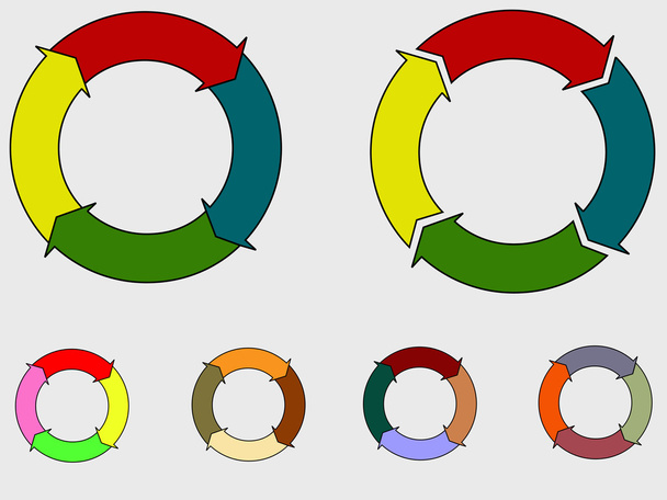 Diagrama circular
 - Vector, Imagen