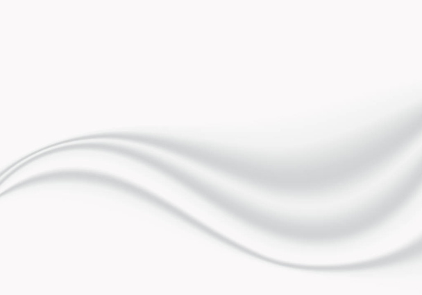 Abstracto paño blanco suave onda suave con copia de fondo y textura. Ilustración vectorial
 - Vector, imagen