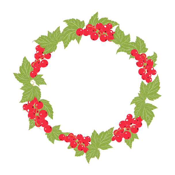 Wreath of Rowan berries - Vector, afbeelding