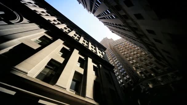Gölgelerin içinden gökdelen apartman kuleleri new york, ABD - Video, Çekim