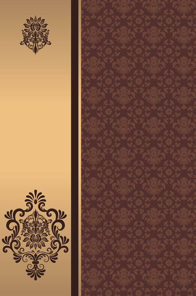 Vintage background with elegant patterns for cover or greeting card design. - Foto, afbeelding