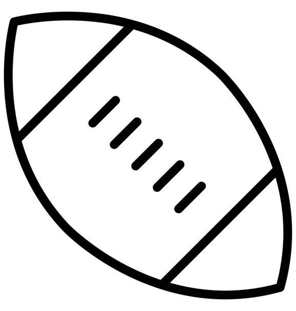 Вектор мяча регби, который может быть легко изменен или отредактирован
  - Вектор,изображение