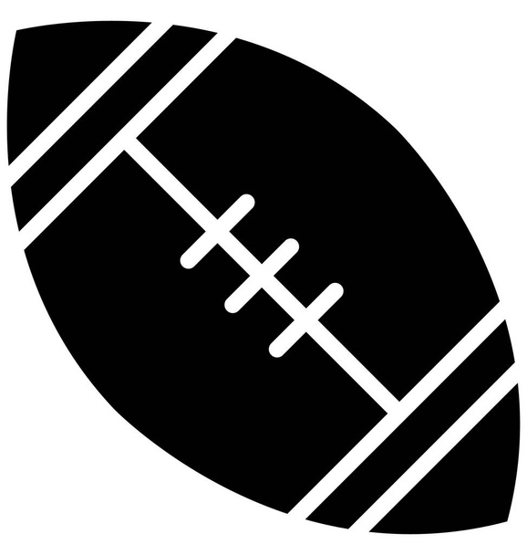 Rugby Ball Vektor, der leicht modifiziert oder bearbeitet werden kann  - Vektor, Bild
