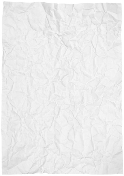 Papel blanco arrugado
 - Foto, Imagen