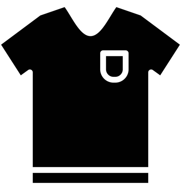 játékos ing, póló, könnyen módosítható vagy szerkeszthető vektor - Vektor, kép