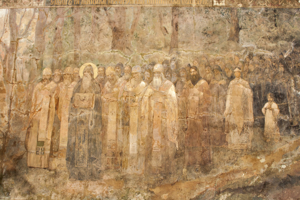 fresco van kiev pechersk lavra, Oekraïne. - Foto, afbeelding