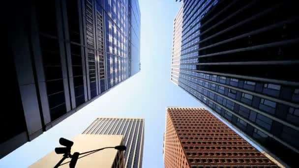 Felhőkarcoló a városi élet a városokban az USA-ban - Felvétel, videó