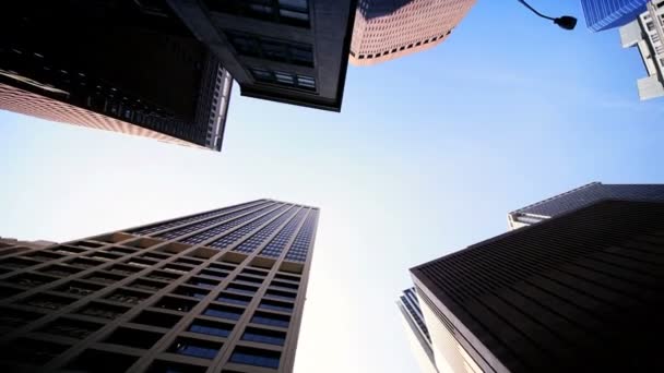 Висока кут вертикальні вид міського життя, Нью-Йорк, США - Кадри, відео