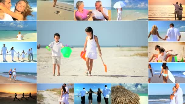 montage van levensstijl vakantie activiteiten te genieten - Video