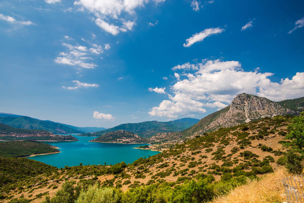 Breathtaking view at summer seascape in Greece. - Foto, Imagem